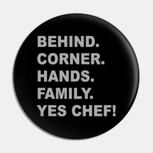 Yes Chef - The Bear Tv Show - Kitchen Pin
