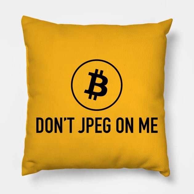 Don’t JPEG On Me Pillow by cannabijoy