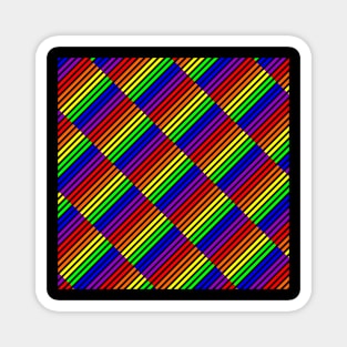 Gay Flag Pattern Magnet