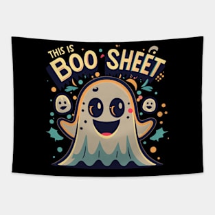 "This Is Boo Sheet" Halloween design Tapestry