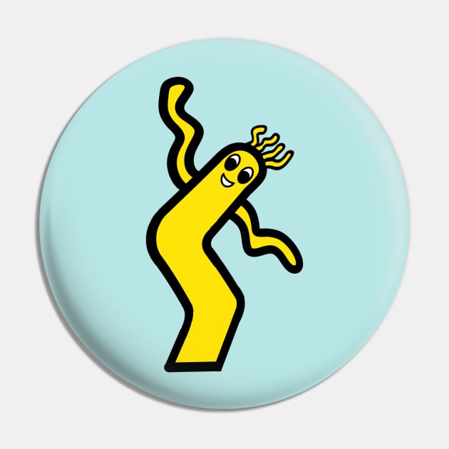 Yellow Wacky Waving Inflatable Man Pin by bradenjay99