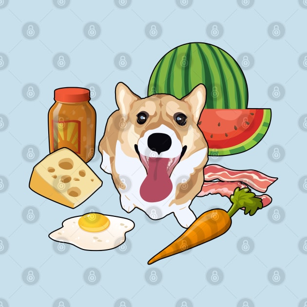 Corgi's Favorite Snacks by MaplewoodMerch