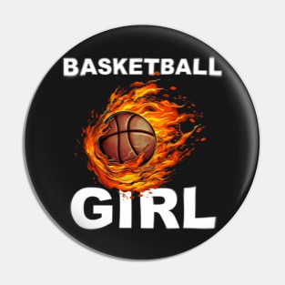 Basketball Girl Pin