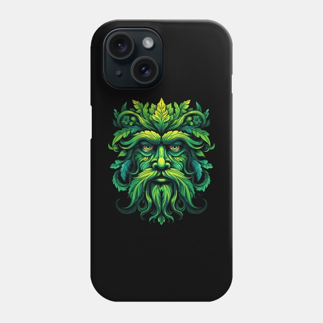 Traditional Pagan Celtic Greenman Phone Case by ShirtFace