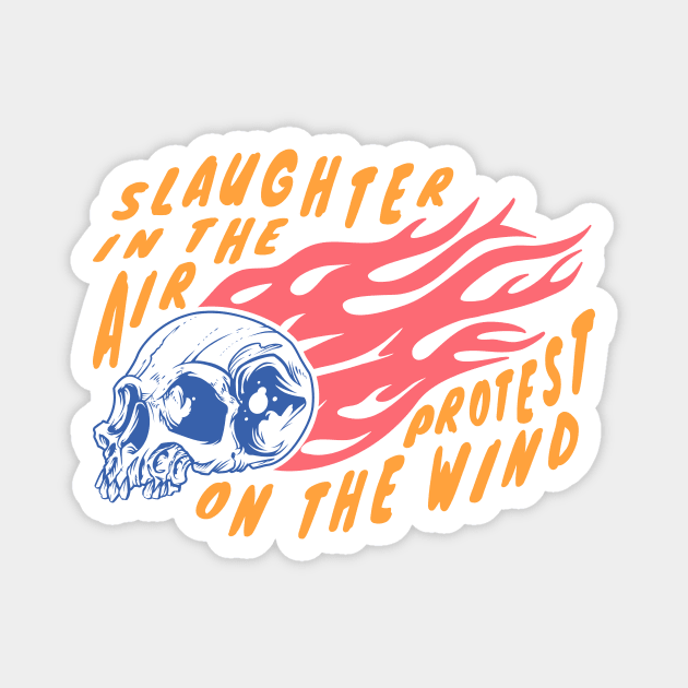 Slaughter and Protest Magnet by JoannaPearson