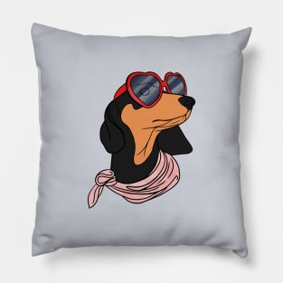 Cute dachshund Pillow