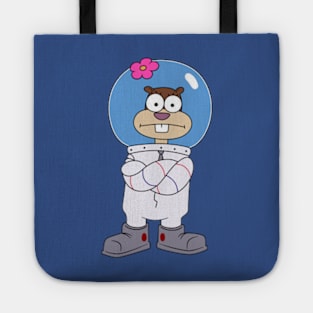 Squirrel Sandy Cheeks from Spongebob stands with his hands folded. meme 2022 Tote