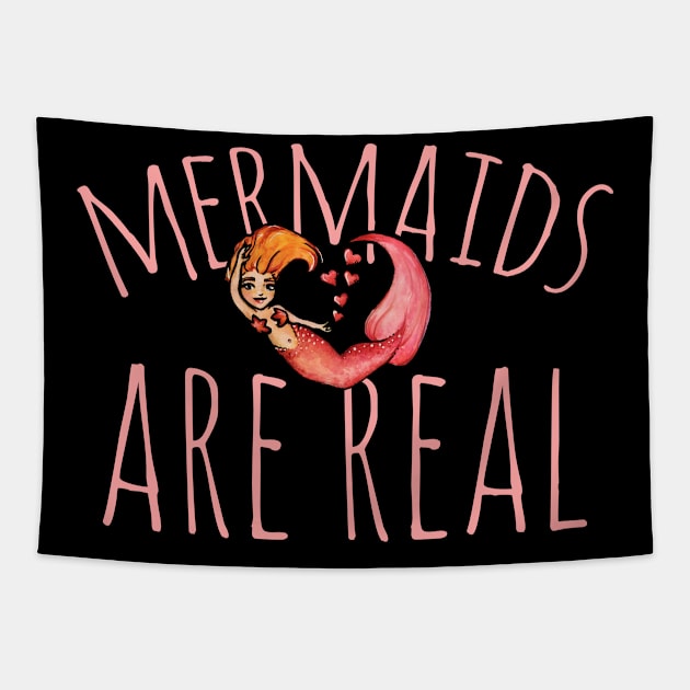 Mermaids are Real Tapestry by bubbsnugg