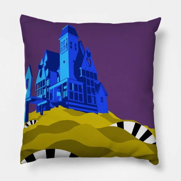 Maitland Mansion Pillow by rexthinks