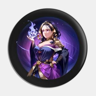 Realistic Anime Liliana, the Necromancer - Planeswalker Pin