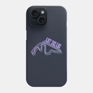 Abu Dhabi Track Outline Phone Case