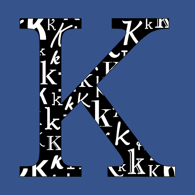 K Filled - Typography by gillianembers