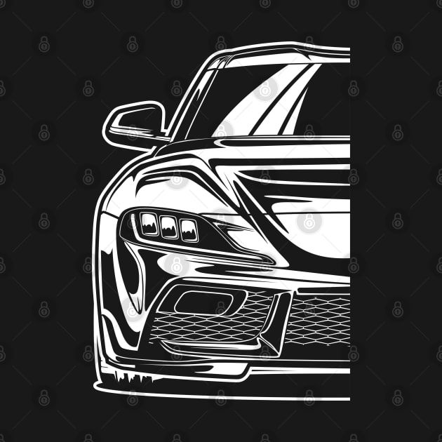 Toyota GR Supra (White Print) by idrdesign