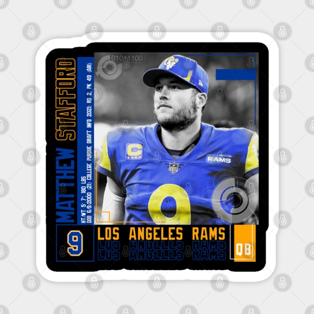 Matthew Stafford Paper Poster Magnet by art.Hamdan