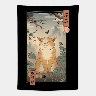 Edo Cat Tapestry