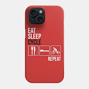 Eat Sleep Cycle Repeat Phone Case