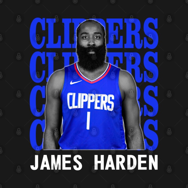 Los Angeles Clippers James Harden 1 by Thejockandnerd