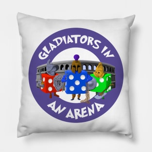 Gladiators in an Arena Pillow