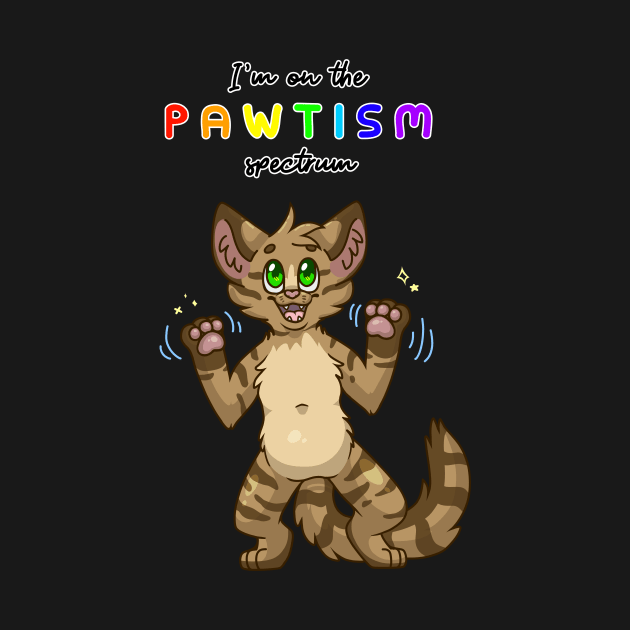 Pawtism Spectrum ActuallyAutistic Pride by Catbreon