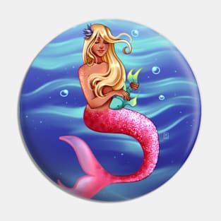 Mermaid's Pet Pin