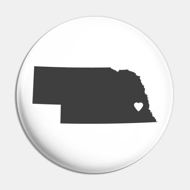 Nebraska Love Pin by juniperandspruce