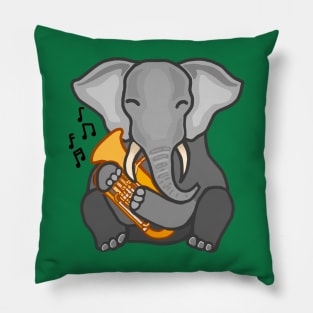 Baritone Elephant Pillow