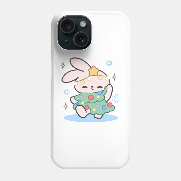 Bunny Chirstmas Tree Phone Case by LoppiTokki