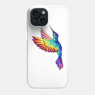Flying Rainbow Hummingbird Phone Case