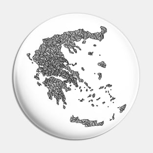 Greece Map Design Pin