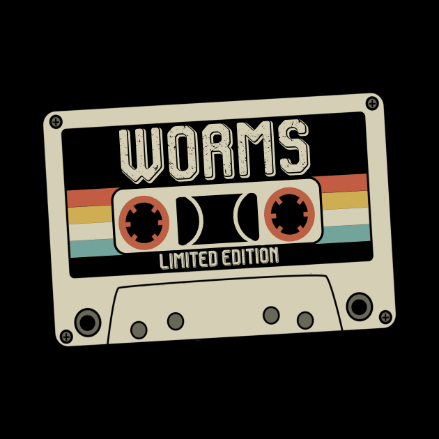 Worms  - Limited Edition - Vintage Style by Debbie Art