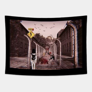 3D PRISON OF WAR Tapestry