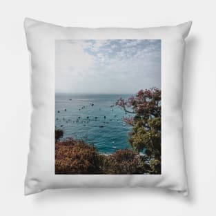 Amalfi Coast, Italy, - Travel Photography Pillow