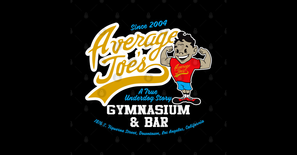 Average Joe's Gymnasium and Bar - Average Joes Gym - Sticker | TeePublic