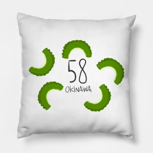 OKINAWA Go ya 58 Logo Japan Okinawa Cute Simple Funny Art Logo Pillow