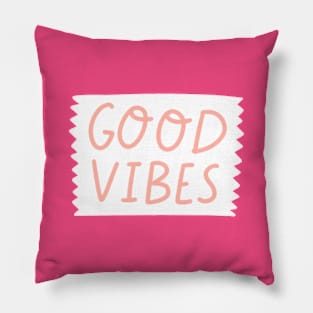 Good vibes lettering Pillow