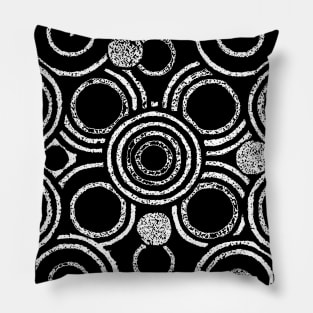 Chalk Circle Pattern Pillow