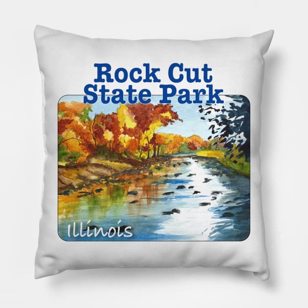 Rock Cut State Park, Illinois Pillow by MMcBuck