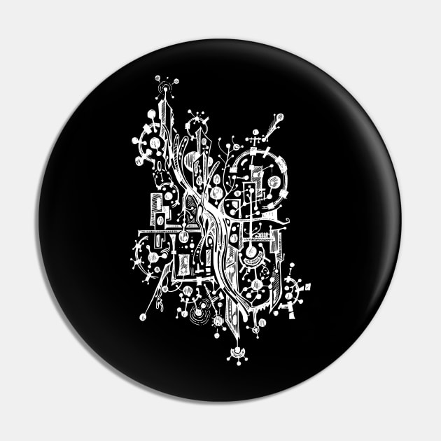 Abstract doodle art Pin by TKDoodle