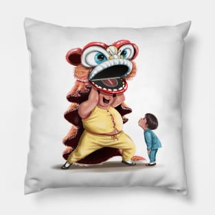 Lion Dance Pillow