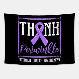 Stomach Cancer Awareness Gastric Support Periwinkle Ribbon Tapestry