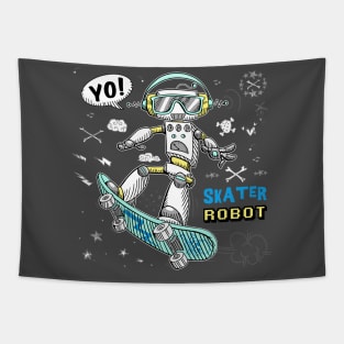 robot doodle Tapestry