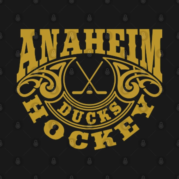 Vintage Retro Anaheim Ducks Hockey by carlesclan