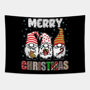 Merry Christmas Gnome Family Funny Xmas Tree Women Men Kids Tapestry