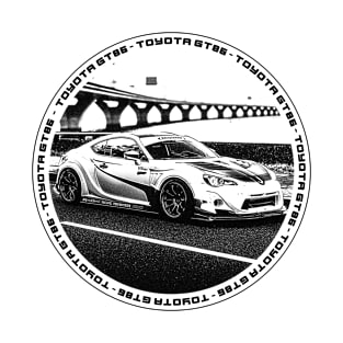 TOYOTA GT86 Black 'N White 4 T-Shirt