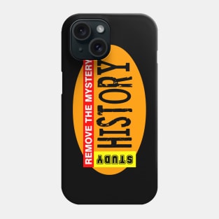 Remove Mystery History Orange Oval Phone Case