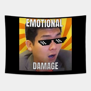 EMOTIONAL DAMAGE Tiktok Meme artwork Tapestry