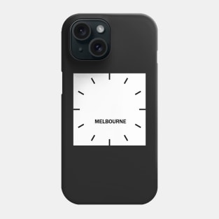 Melbourne Time Zone Wall Clock Phone Case