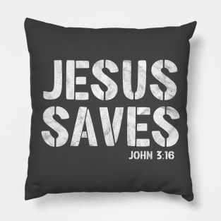 Jesus Saves - Christian Witness John 3:16 Pillow