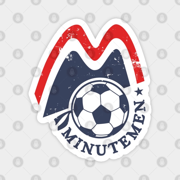 1974 Boston Minutemen Vintage Soccer Magnet by ryanjaycruz