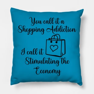 Shopping Addiction vs. Stimulating Economy Pillow